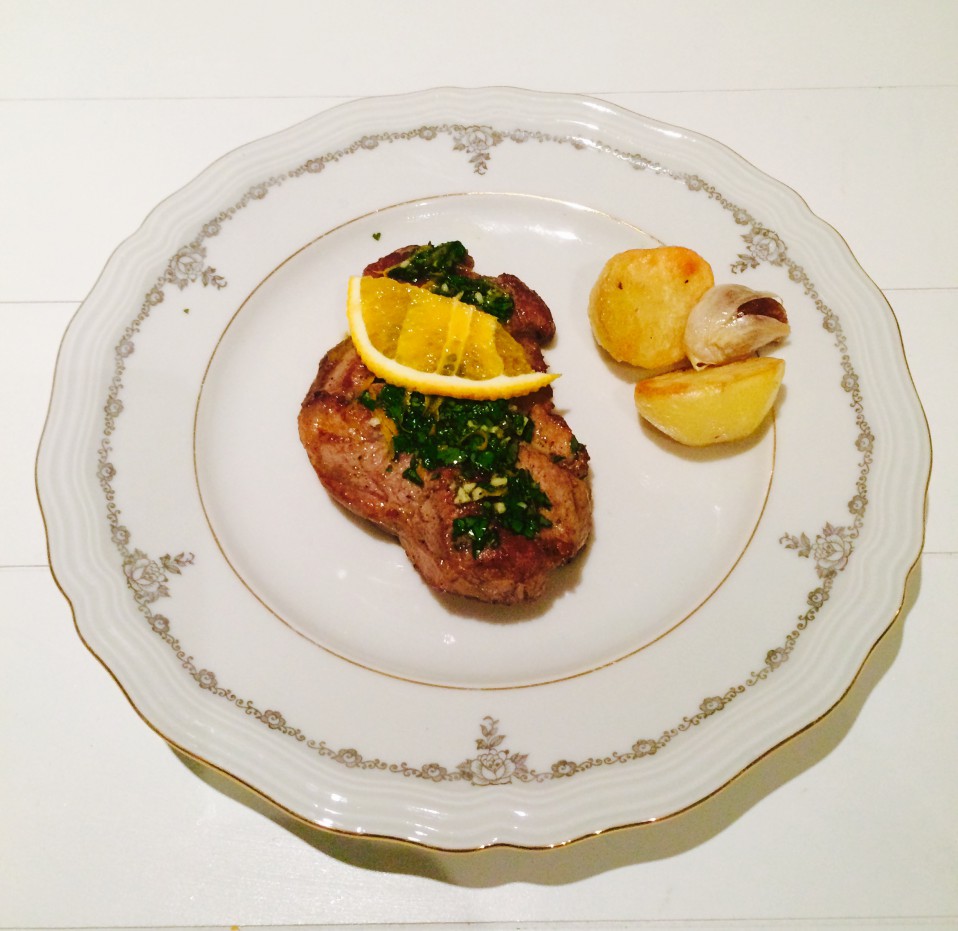 lam met gremolata van sinaasappel en rozemarijn
