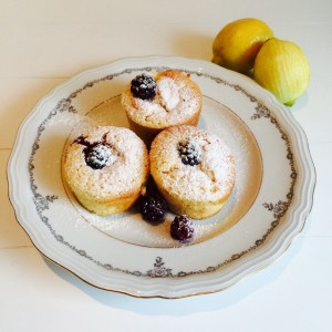ontbijt muffins met citroen en bramen