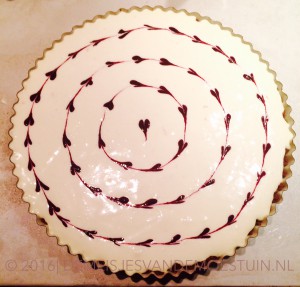 makkelijke cheesecake met sinaasappel en framboos