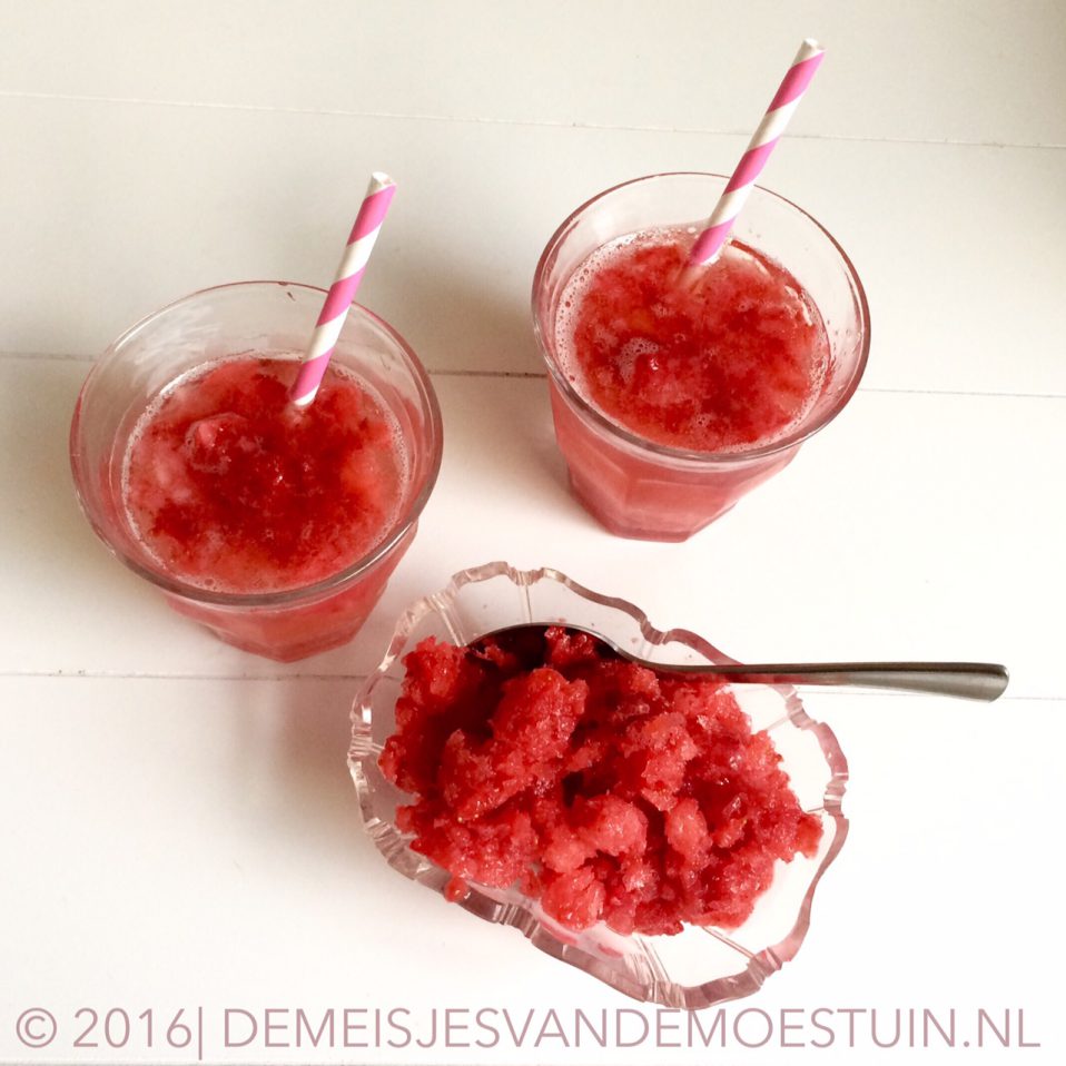 aardbeien granita