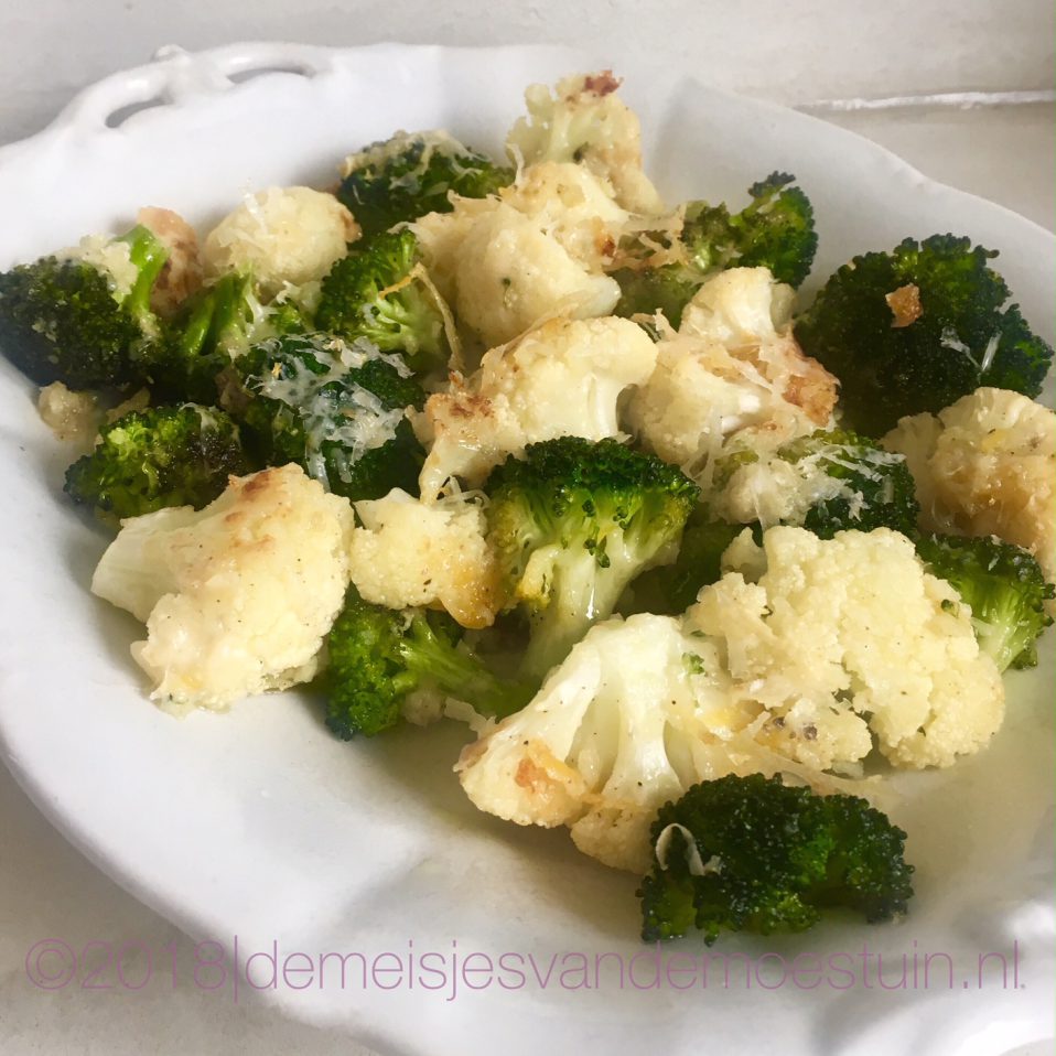 broccoli en bloemkool met citroen en knoflook
