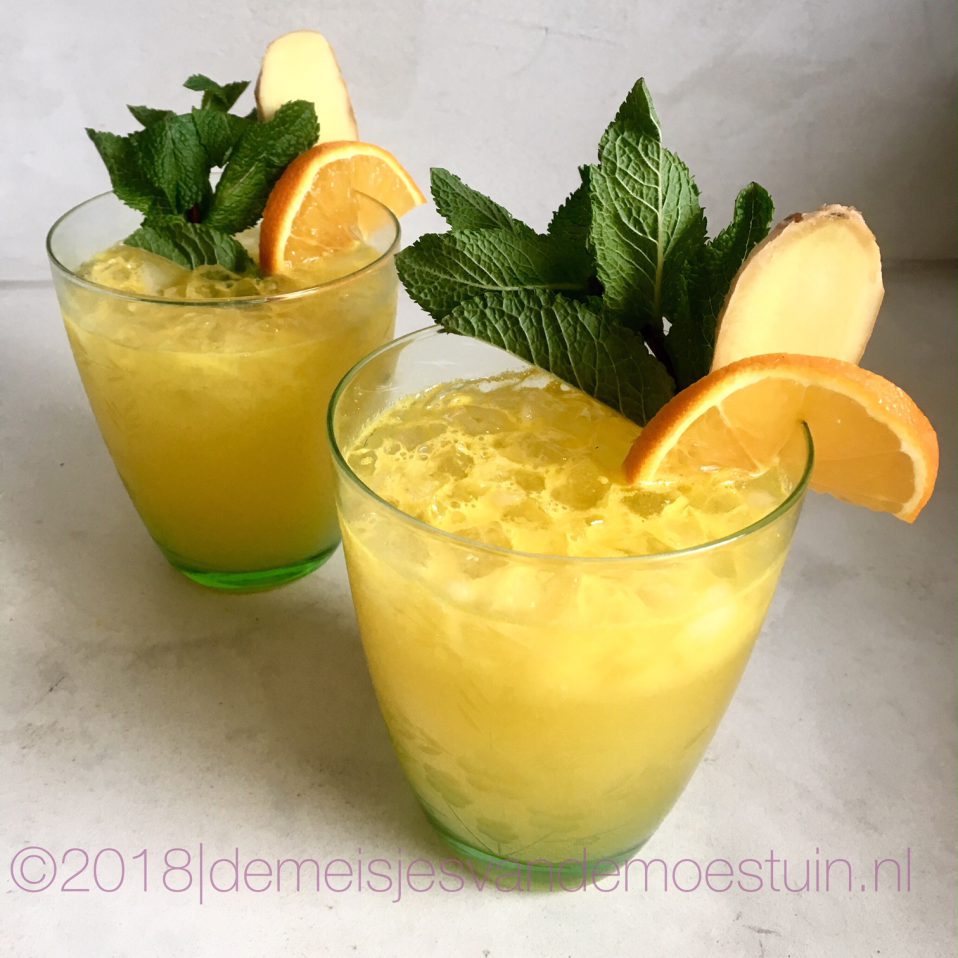 sinaasappel-gember mojito