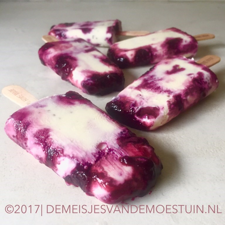blauwe bessen in de tuin en in de keuken