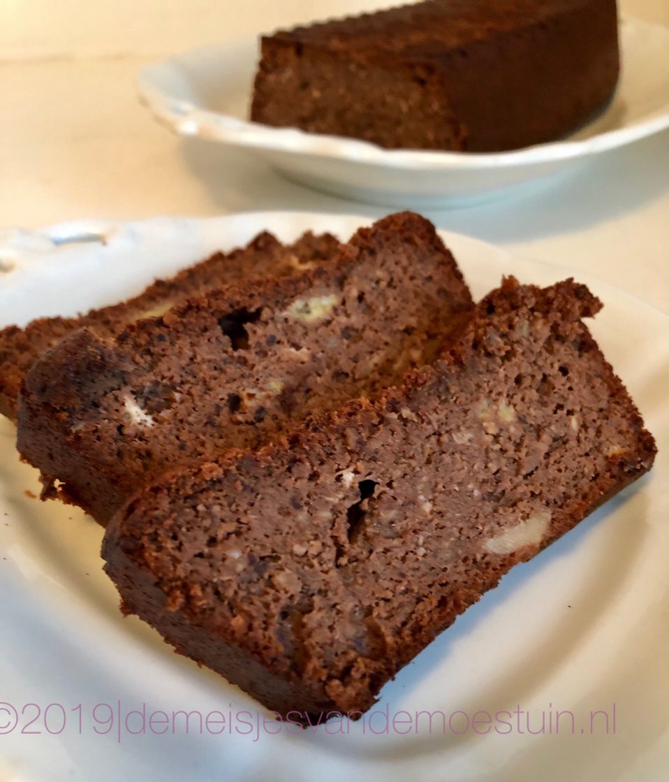 hazelnoot-chocolade bananenbrood
