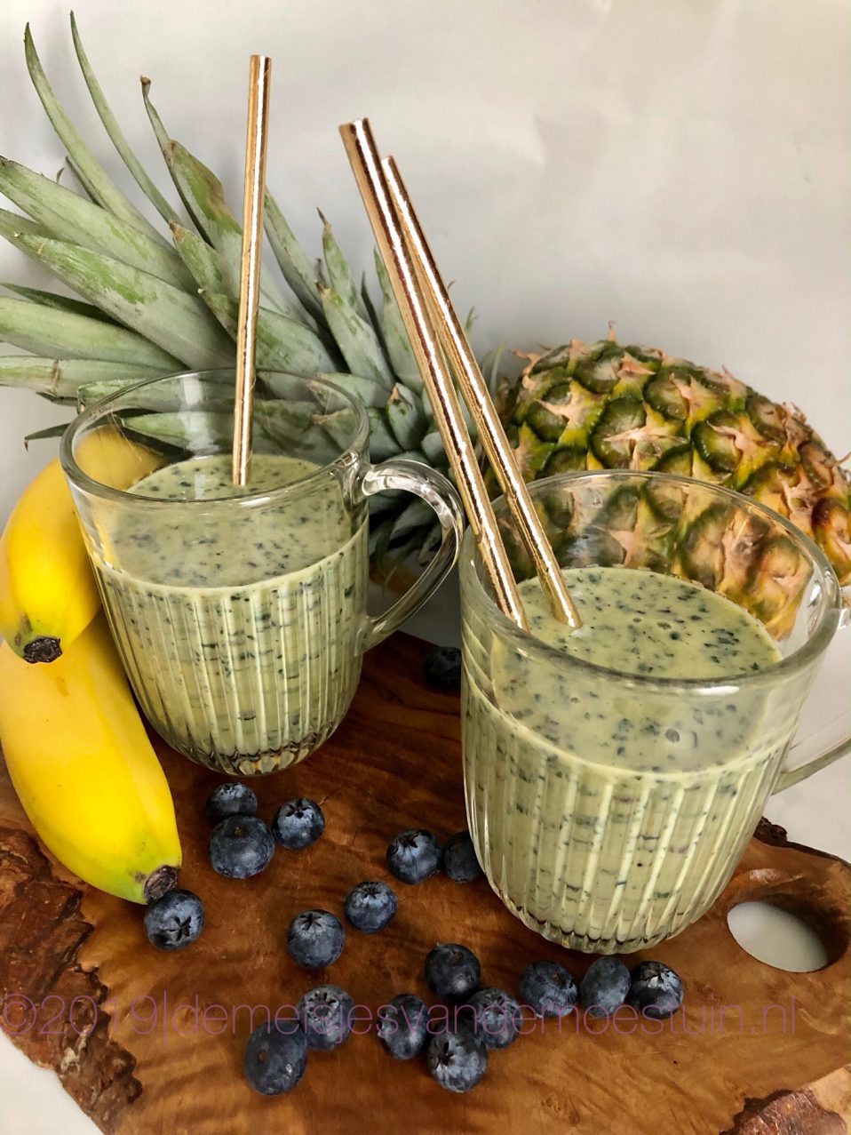 smoothie van cavolo nero en banaan